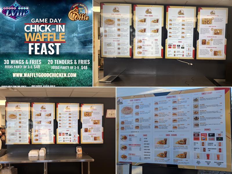 Chick-in Waffle Menu