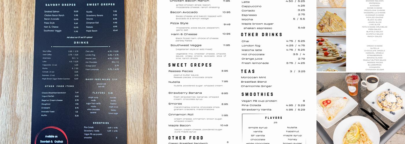 Salt & Light Cafe Menu