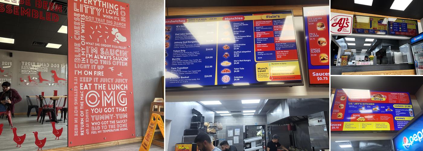 AJ's Hot Chicken Menu