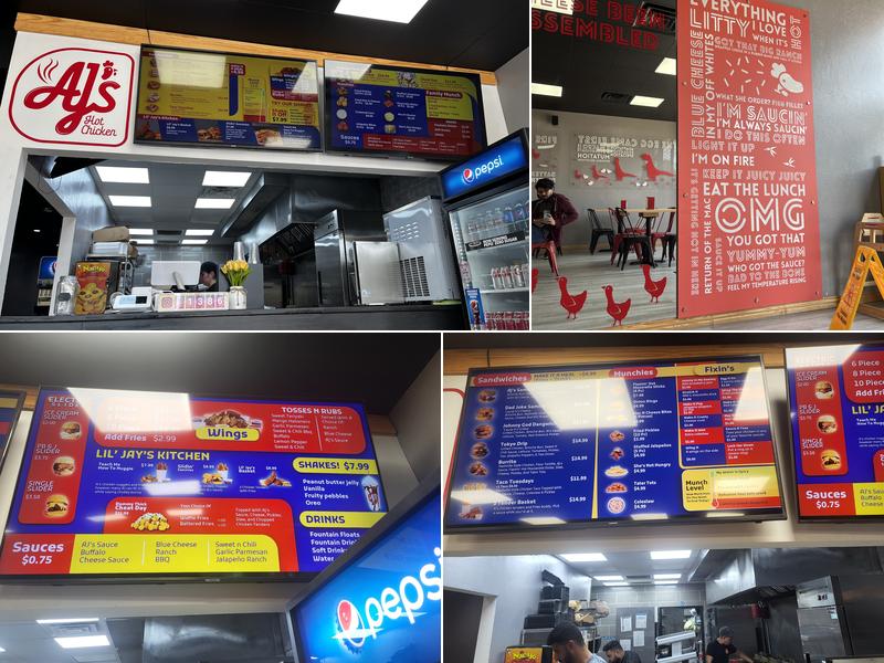 AJ's Hot Chicken Menu