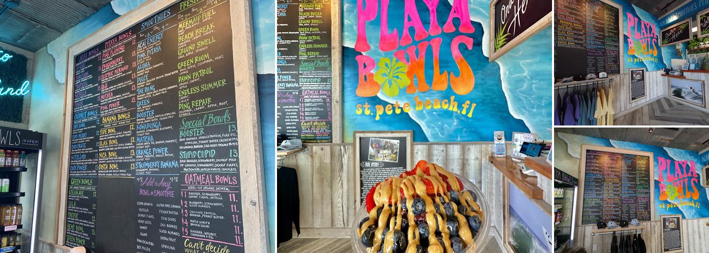Playa Bowls Menu