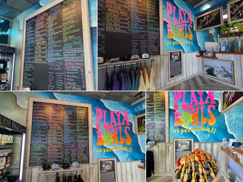 Playa Bowls Menu