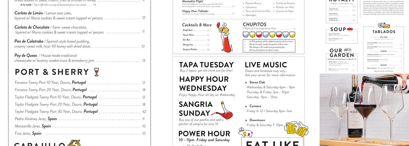 Toro Kitchen + Bar Menu