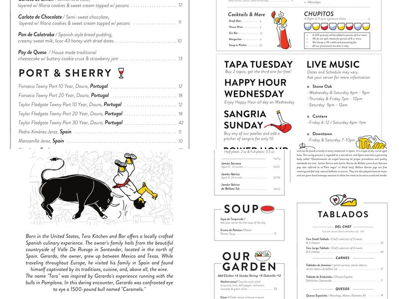 Toro Kitchen + Bar Menu