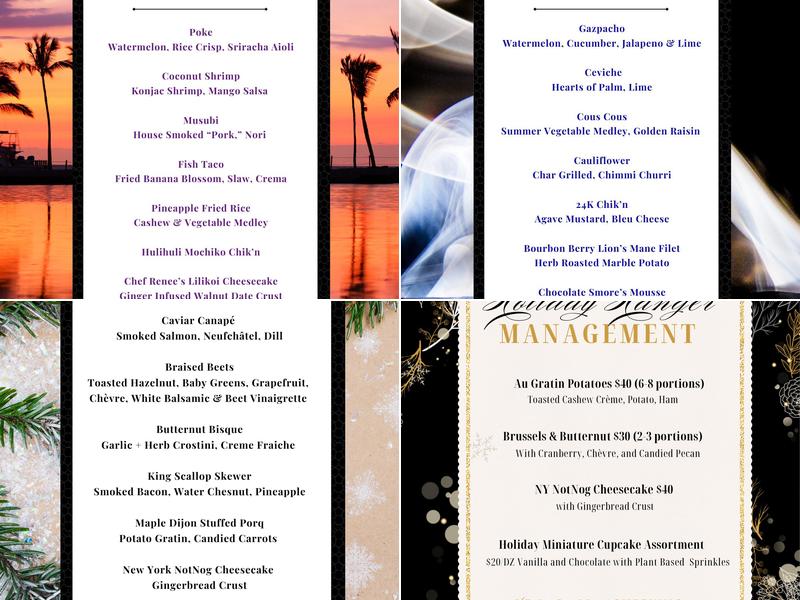 Forage and Flame Menu