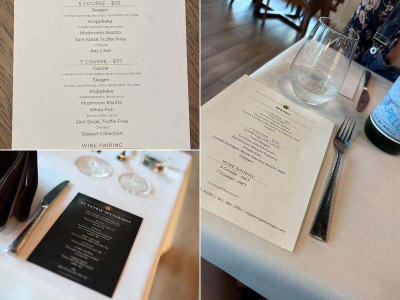 By Patrik Petterson at Kompose Hotel Menu