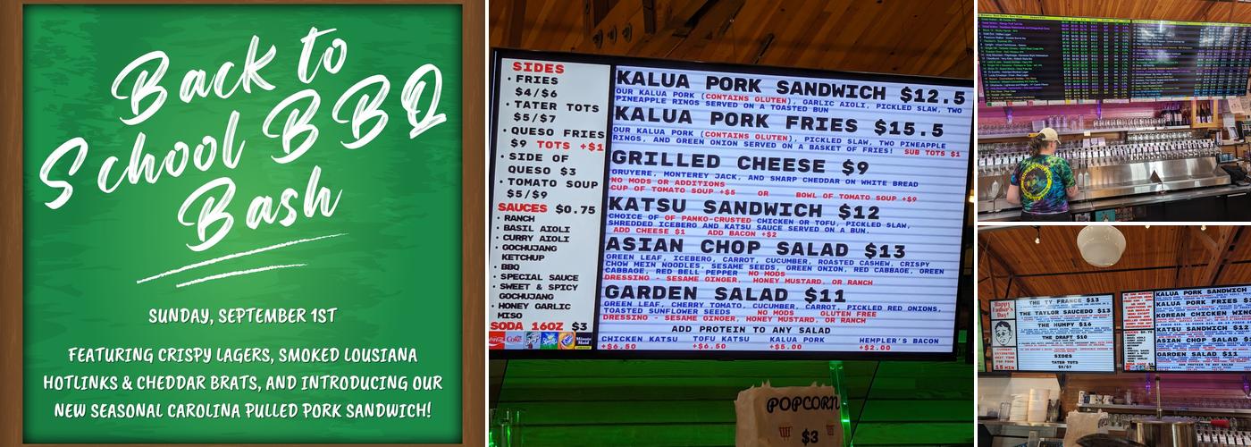 Chucks Burger Press Menu