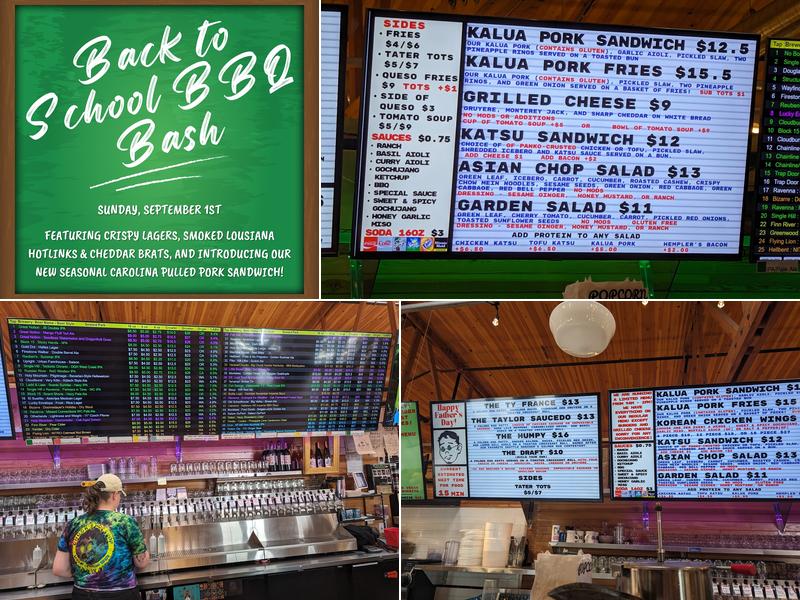 Chucks Burger Press Menu