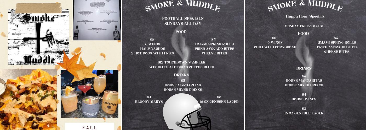 Smoke & Muddle Menu