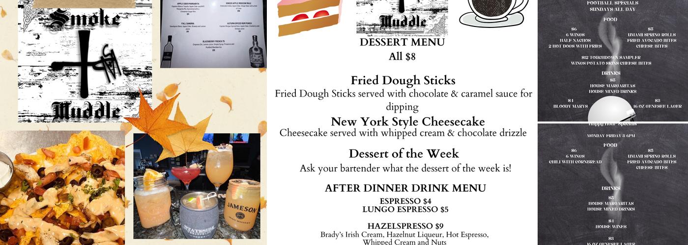 Smoke & Muddle Menu