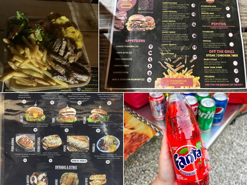 Lucky Burger Menu