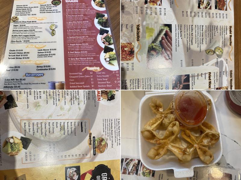 Ramen Garden syracuse Menu