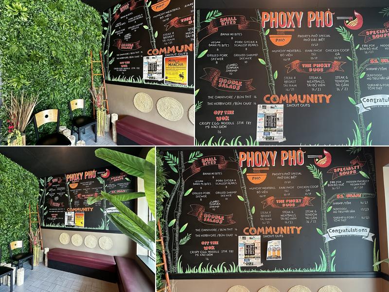 Phoxy Phở Menu