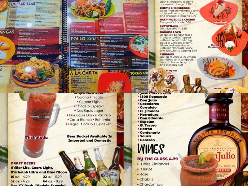 La Carreta Mexican Restaurant and Bar Menu