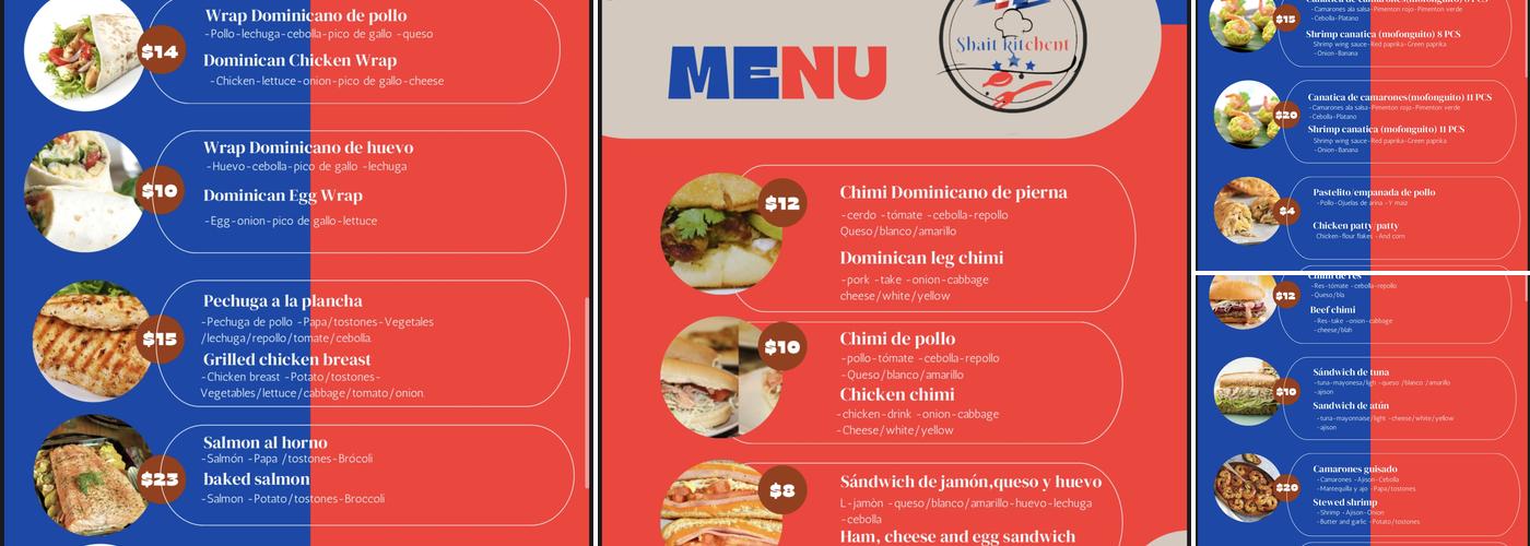 Shait kitchen Menu