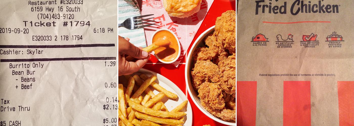 KFC Menu