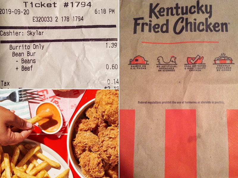 KFC Menu