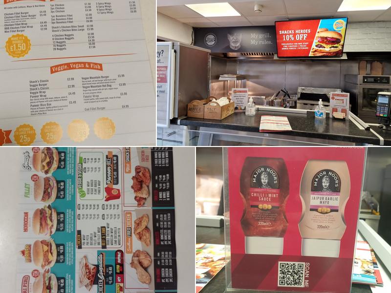 Rooster Shack Woking Menu