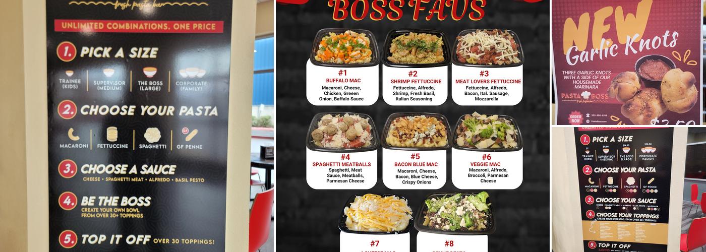Pasta Boss Menu