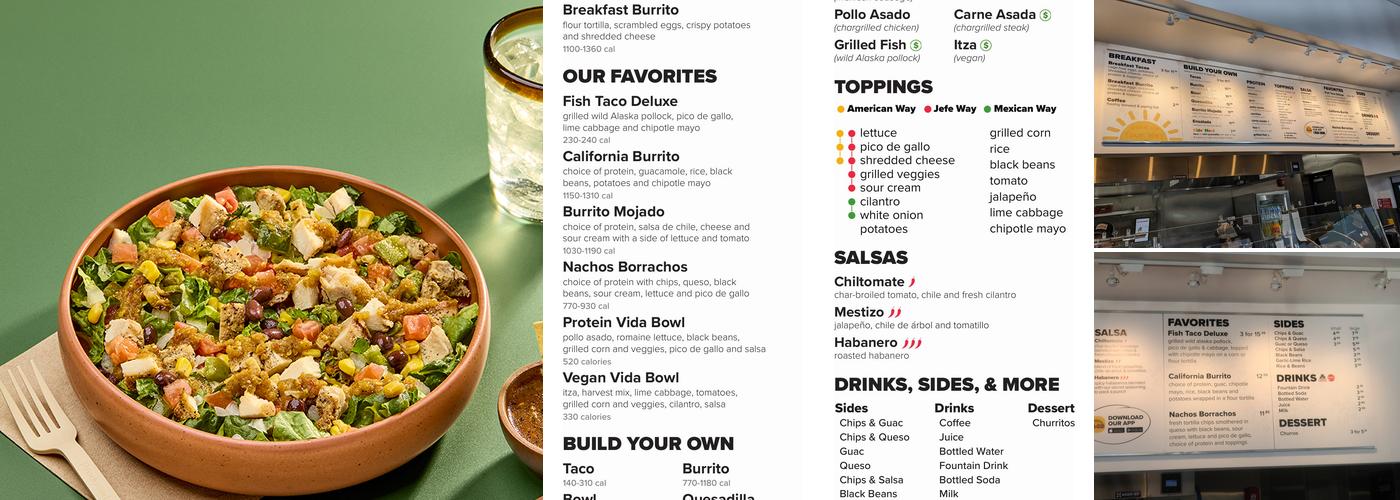 District Taco Menu