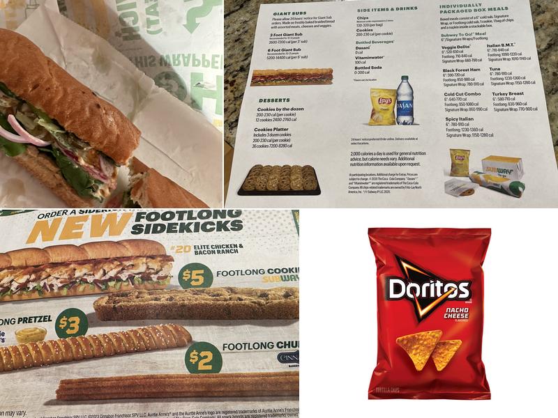 Subway Menu