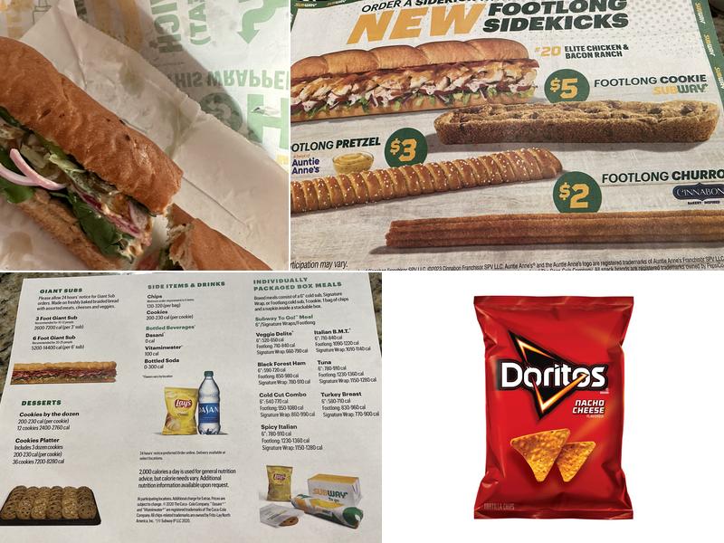 Subway Menu