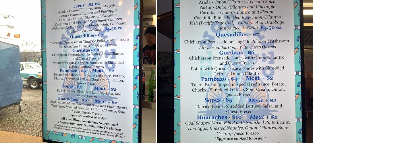 El Nopalito Menu
