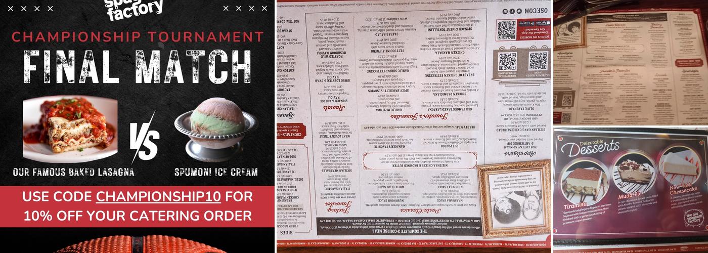 The Old Spaghetti Factory Menu