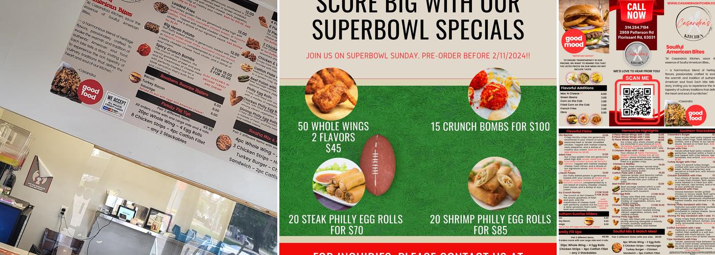 Casandra's Kitchen Menu