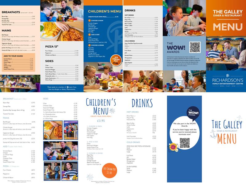 Richardson's Family Entertainment Centre Menu