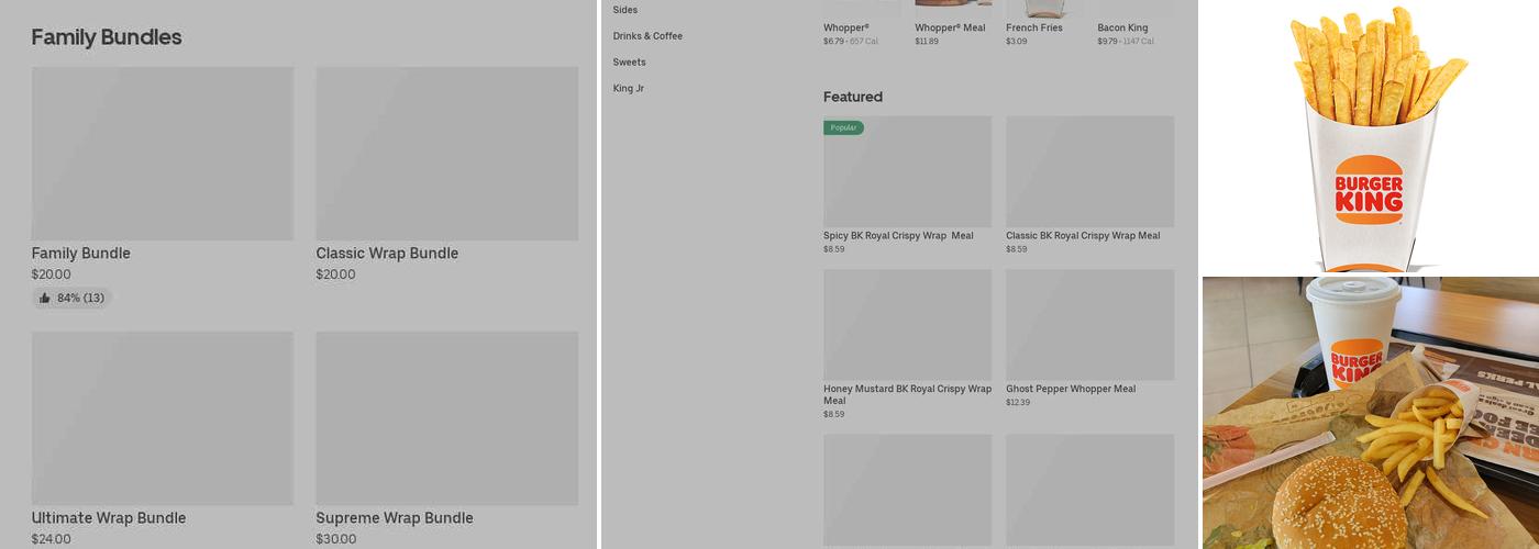 Burger King Menu