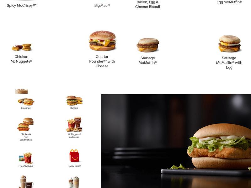 McDonald's Menu