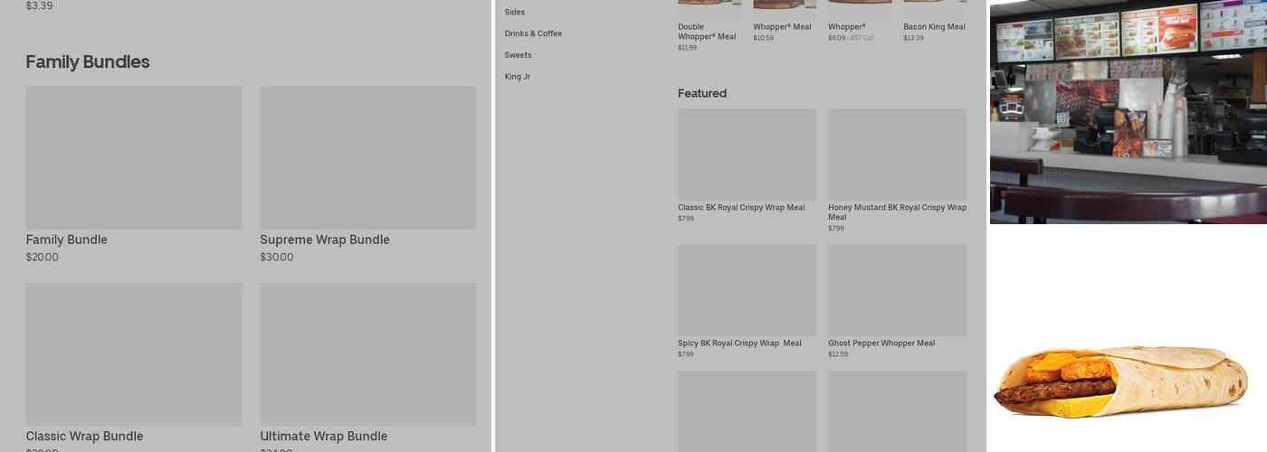 Burger King Menu