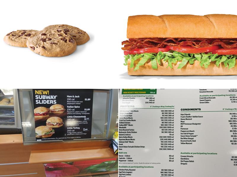 Subway Menu