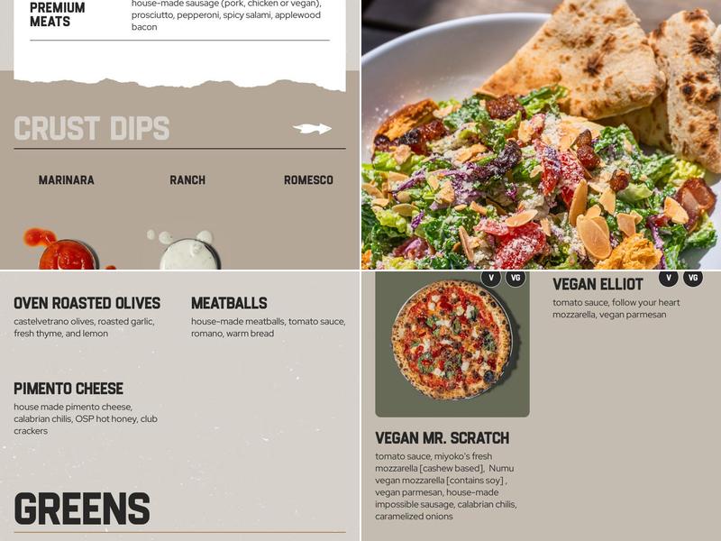 Old Scratch Pizza Menu