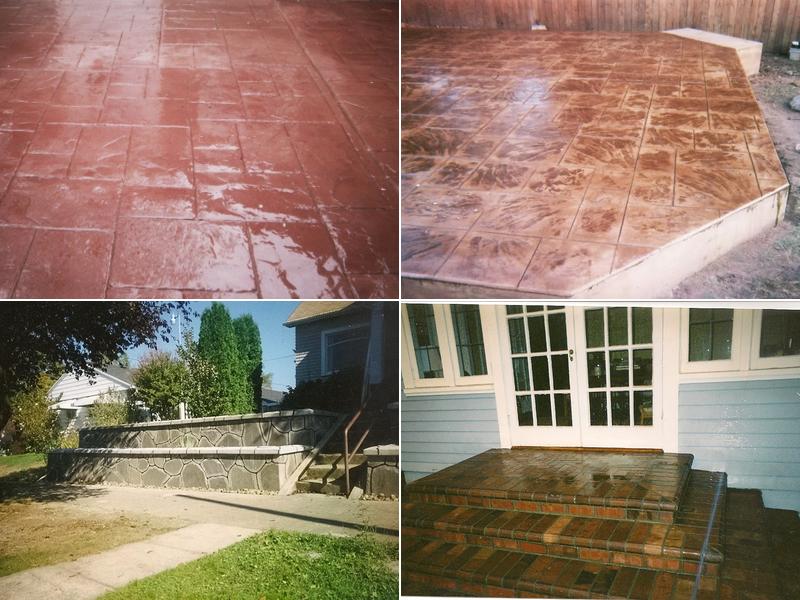 stamped stained concrete