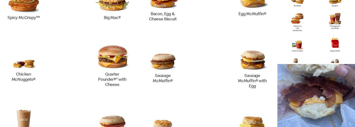 McDonald's Menu