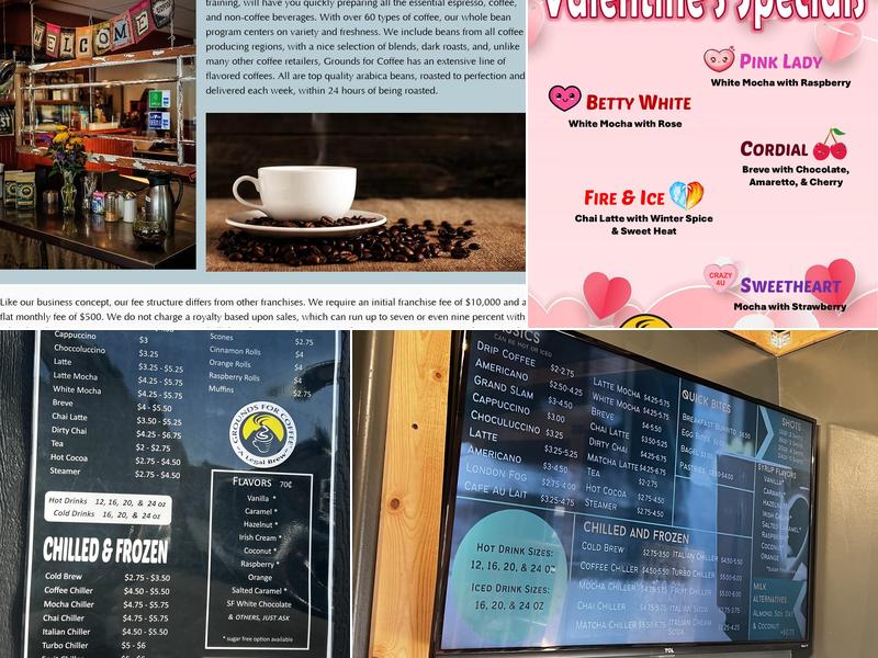 Grounds for Coffee Menu