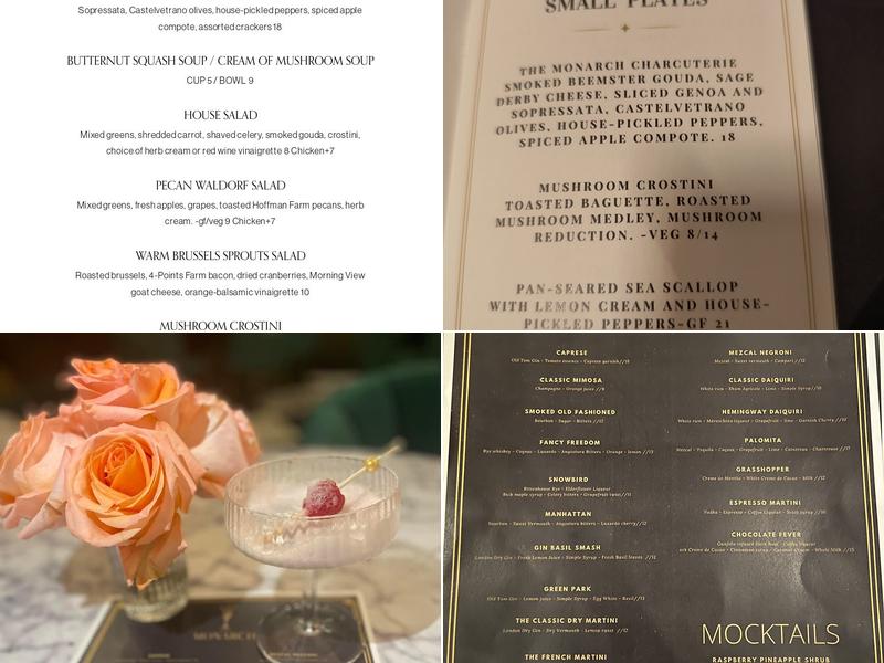 The Monarch Menu