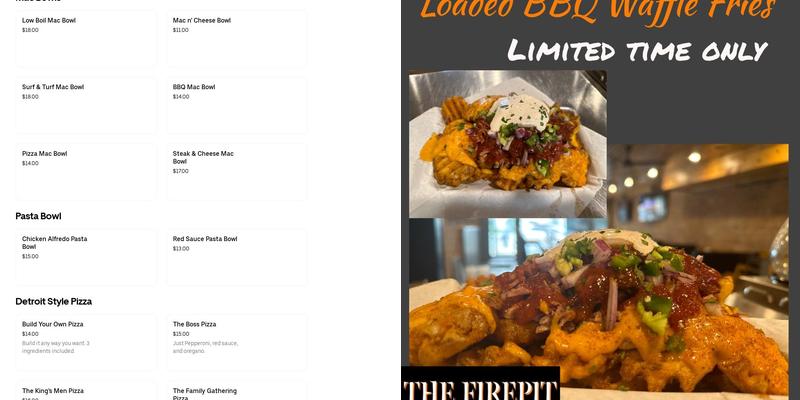 The Kitchen Menu