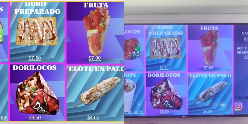 Catalinas Michoacana Menu