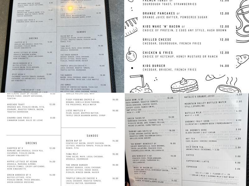 Hash House Menu