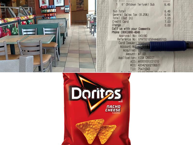 Subway Menu