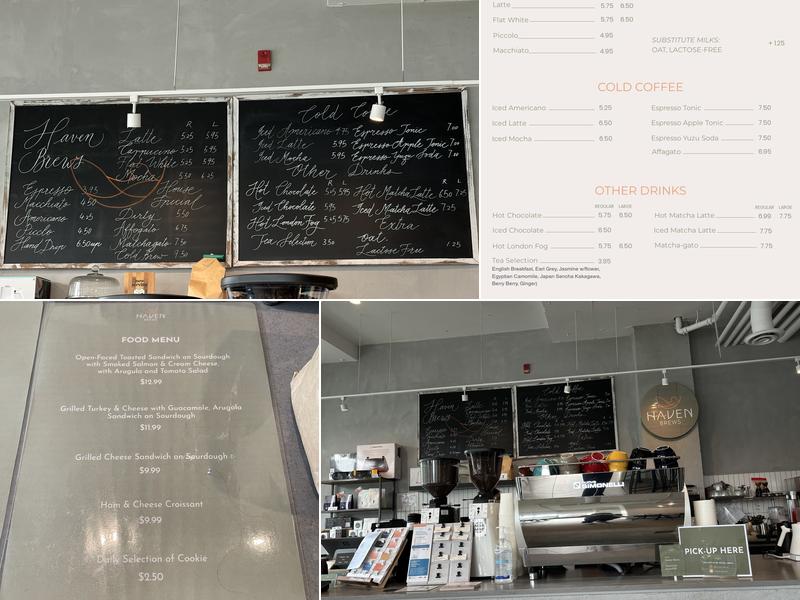 Haven Brews Menu