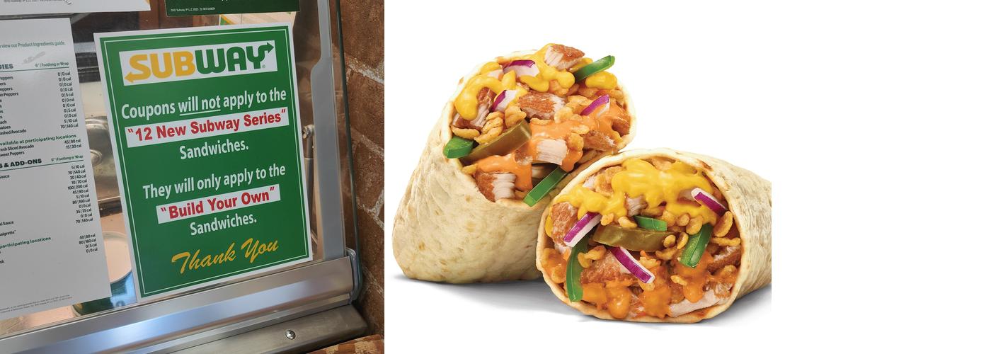 Subway Menu