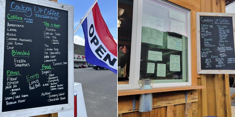 Cowboy Up Coffee Menu