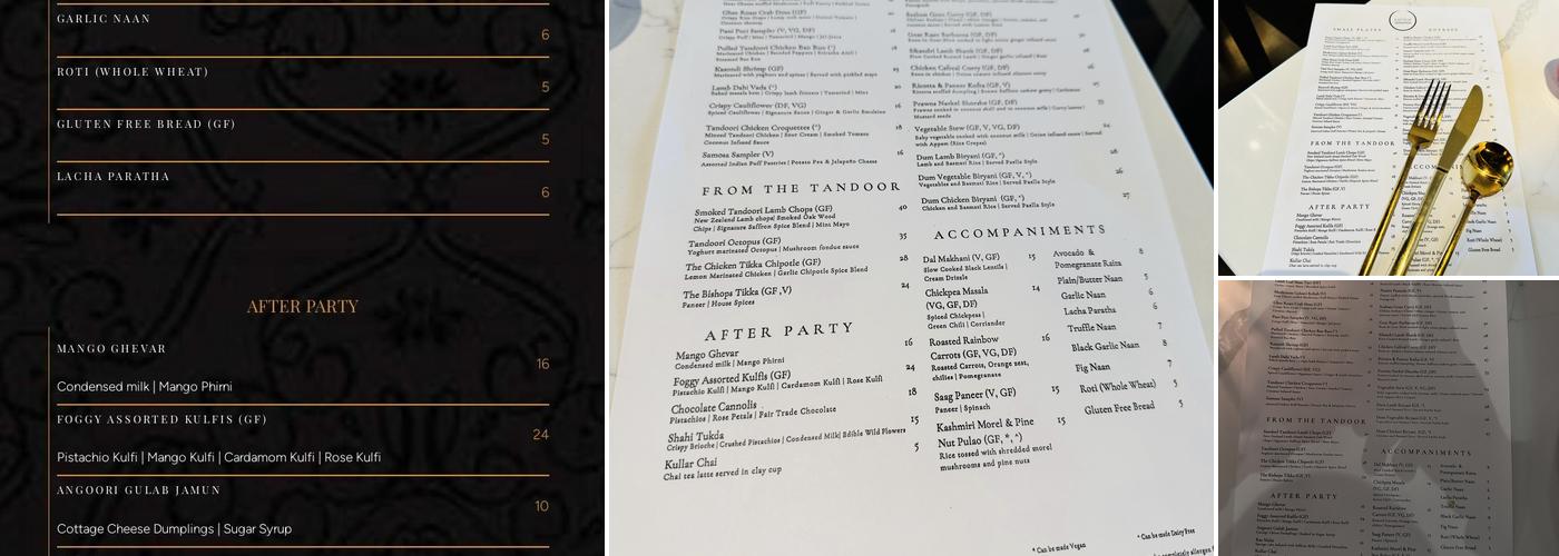 Saffron Red Bank - Modern Indian Dining Menu