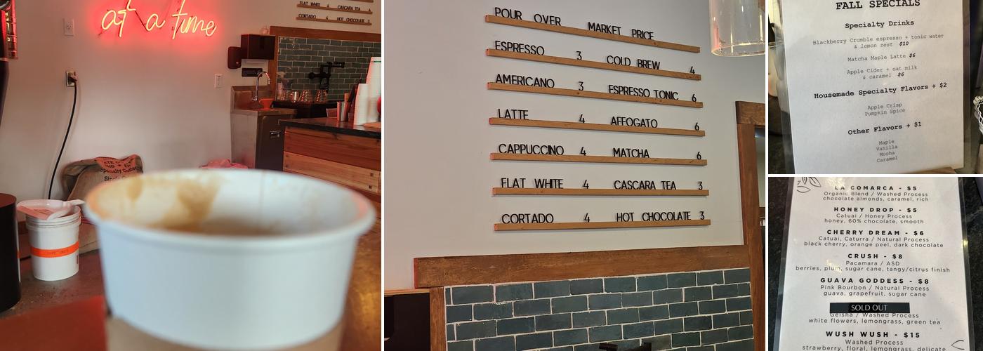 The Roastery: Morning Movement Coffee Menu