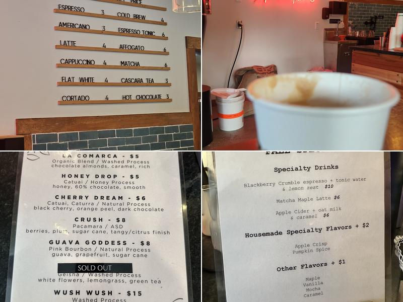 The Roastery: Morning Movement Coffee Menu