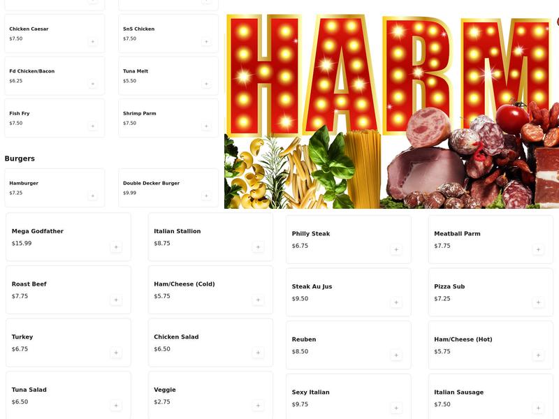 Charmed Kitchen & Bakery Menu